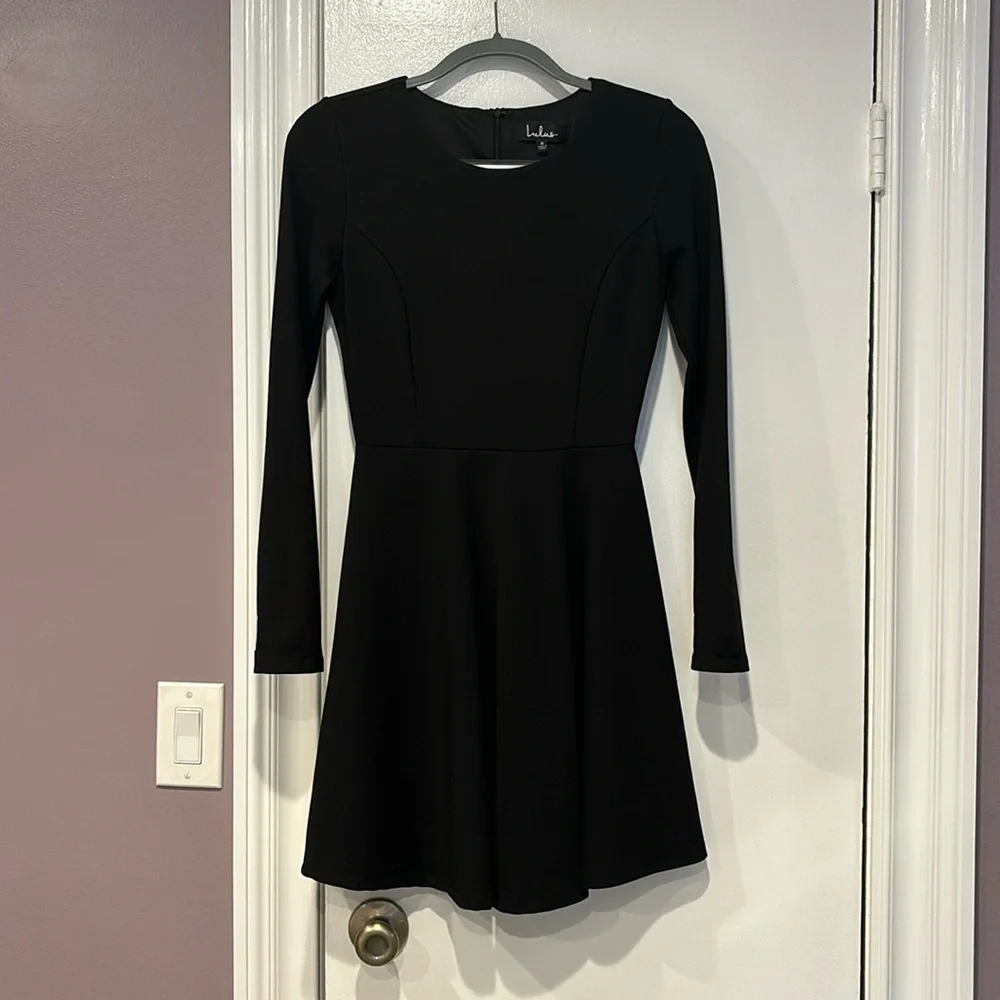 Lulus Black Peplum dress - Picture 1 of 2